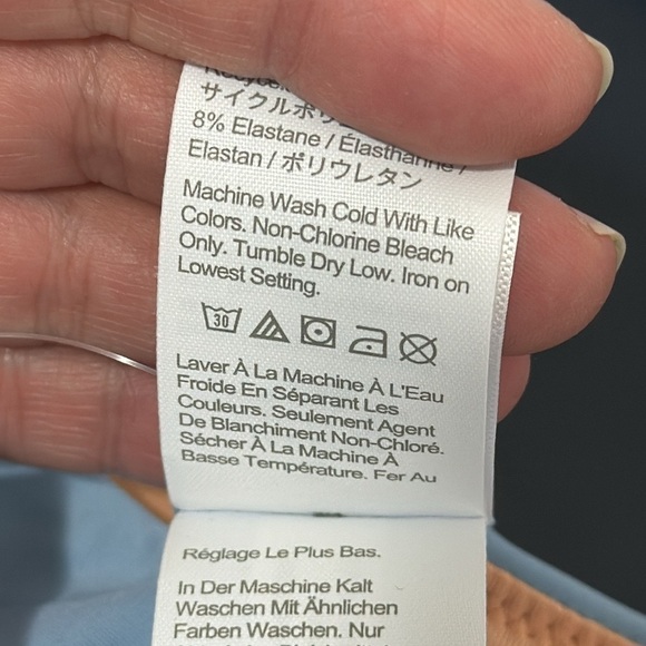 J. Crew Bikini Bottom Women's S Blue Curved-waist Cheeky New BC125 7840 - Picture 6 of 13